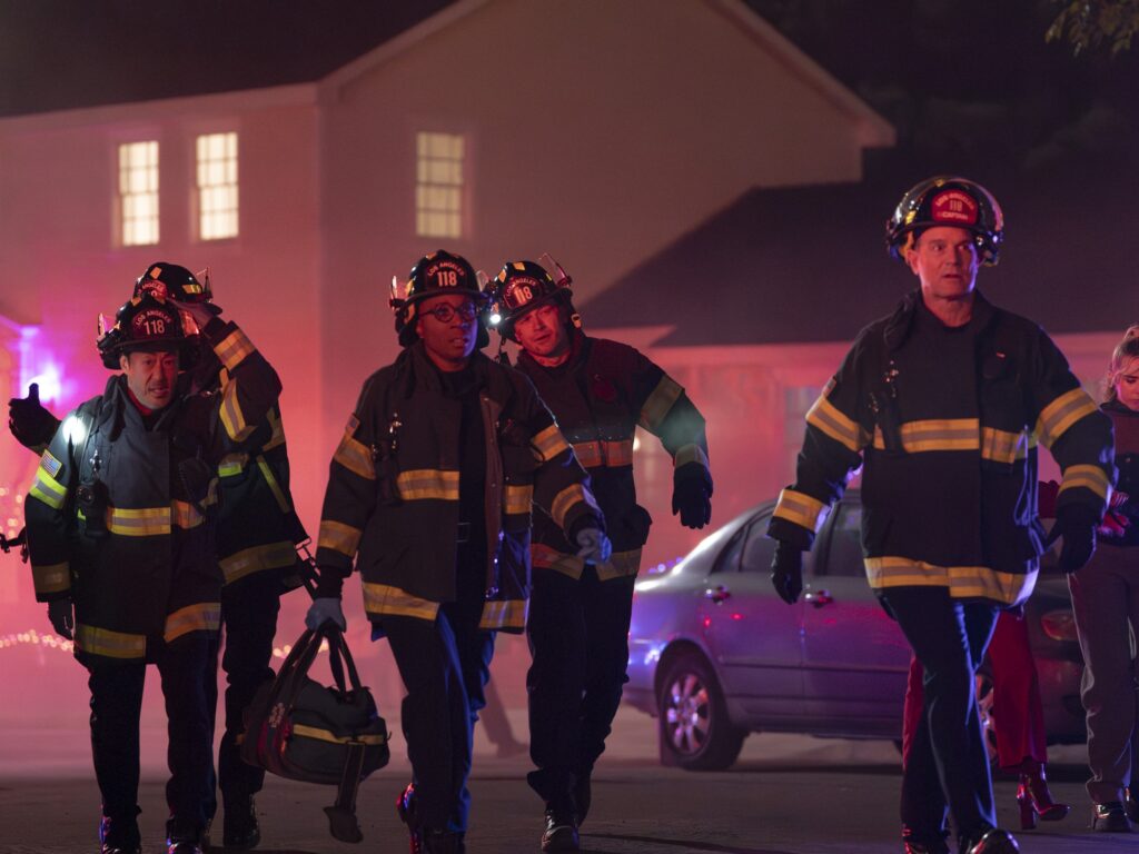 The 118 arrives to help on 9-1-1 Season 8 Episode 5.