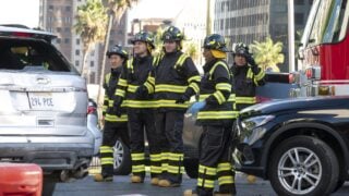 The team arrives to the scene of an explosive emergency during 9-1-1 Season 8 Episode 8.