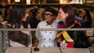 Lauren Benanti as Nadine Clay, Pamela Adlon as Chef Z, and Carrie Preston as Elsbeth Tascioni