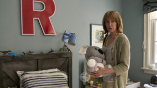 Lorraine in a child's room.