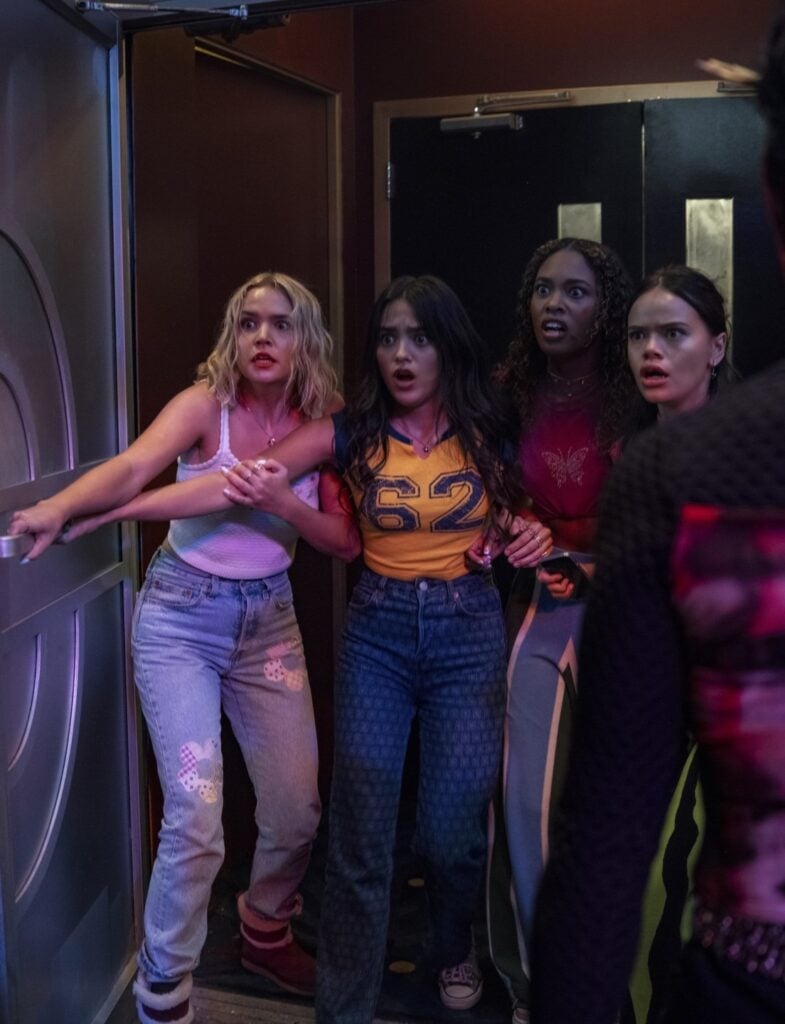 The girls face a killer on Pretty Little Liars: Summer School.