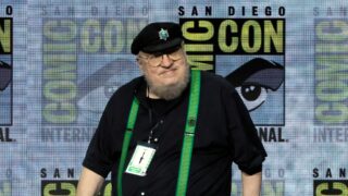 George R.R. Martin speaks onstage at the 