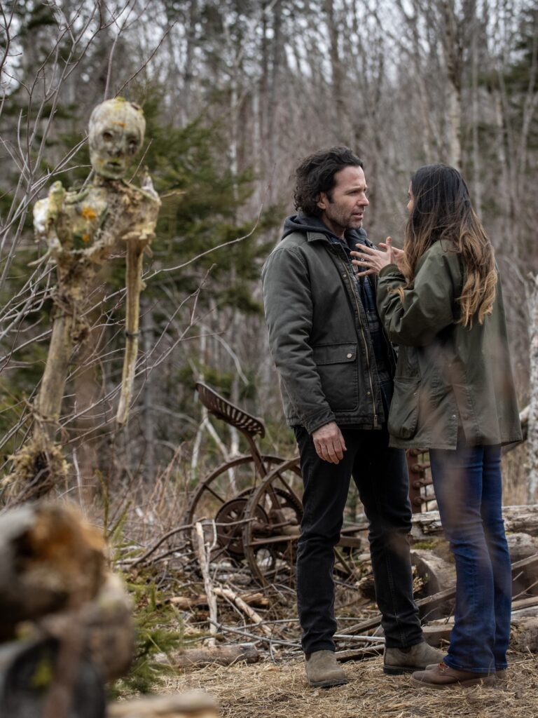 Jim and Tabitha have a talk in the woods during FROM Season 3 Episode 7.