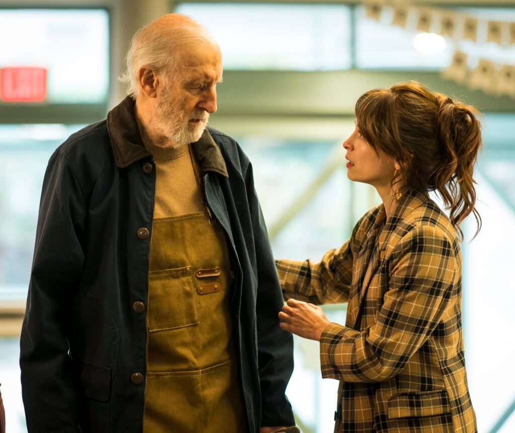 James Cromwell and Kristin Kreuk in the series premiere of MURDER IN A SMALL TOWN